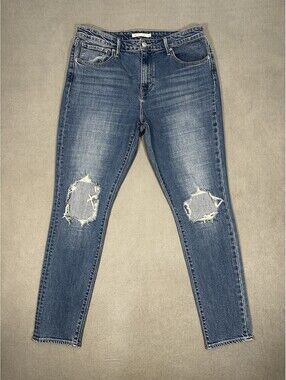 Levi’s 721 Premium 33x29.5 High Rise Skinny Jeans Women’s Blue Stretch Red Tab